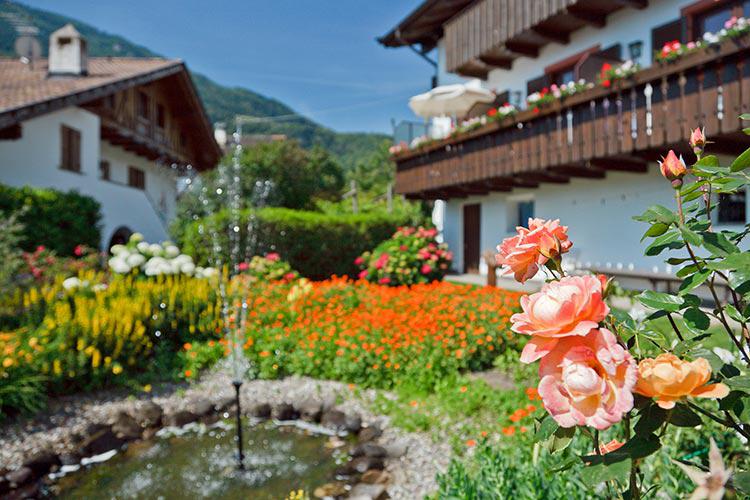 Teich mit Springbrunnen