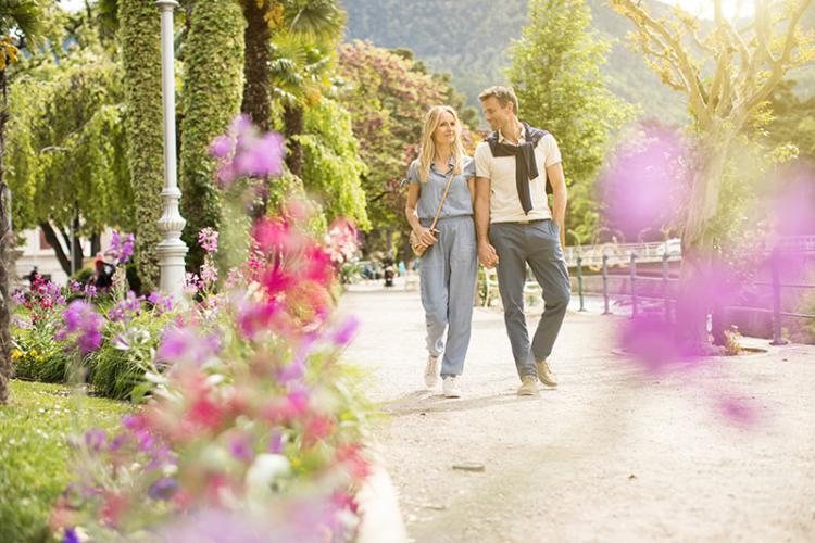 Passerpromenade im Zentrum von Meran