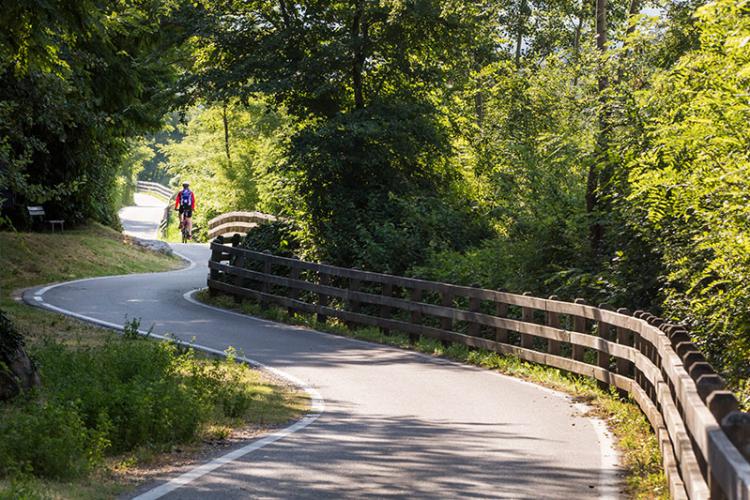 Radwegen und Routen für Mountainbiker
