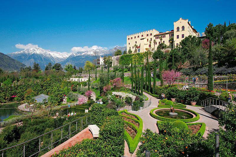 Die Gärten von Schloss Trauttmansdorff in Meran